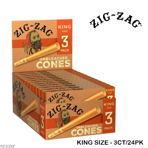 ZIG ZAG UNBLEACHED CONES 